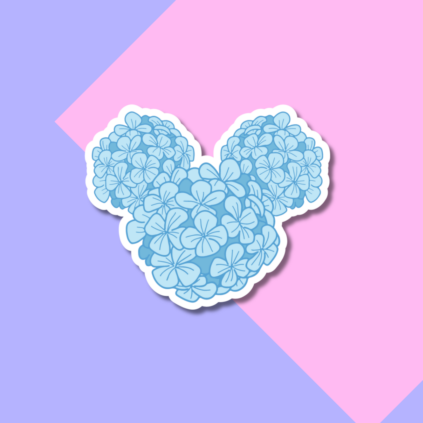 Blue Hydrangea Stickers for Planners, Water Bottles, Laptops, etc.