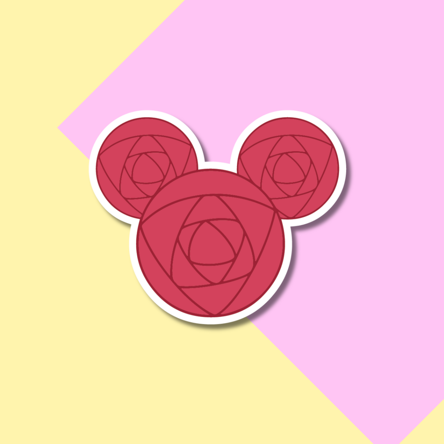Red Rose Stickers for Planners, Water Bottles, Laptops, etc.