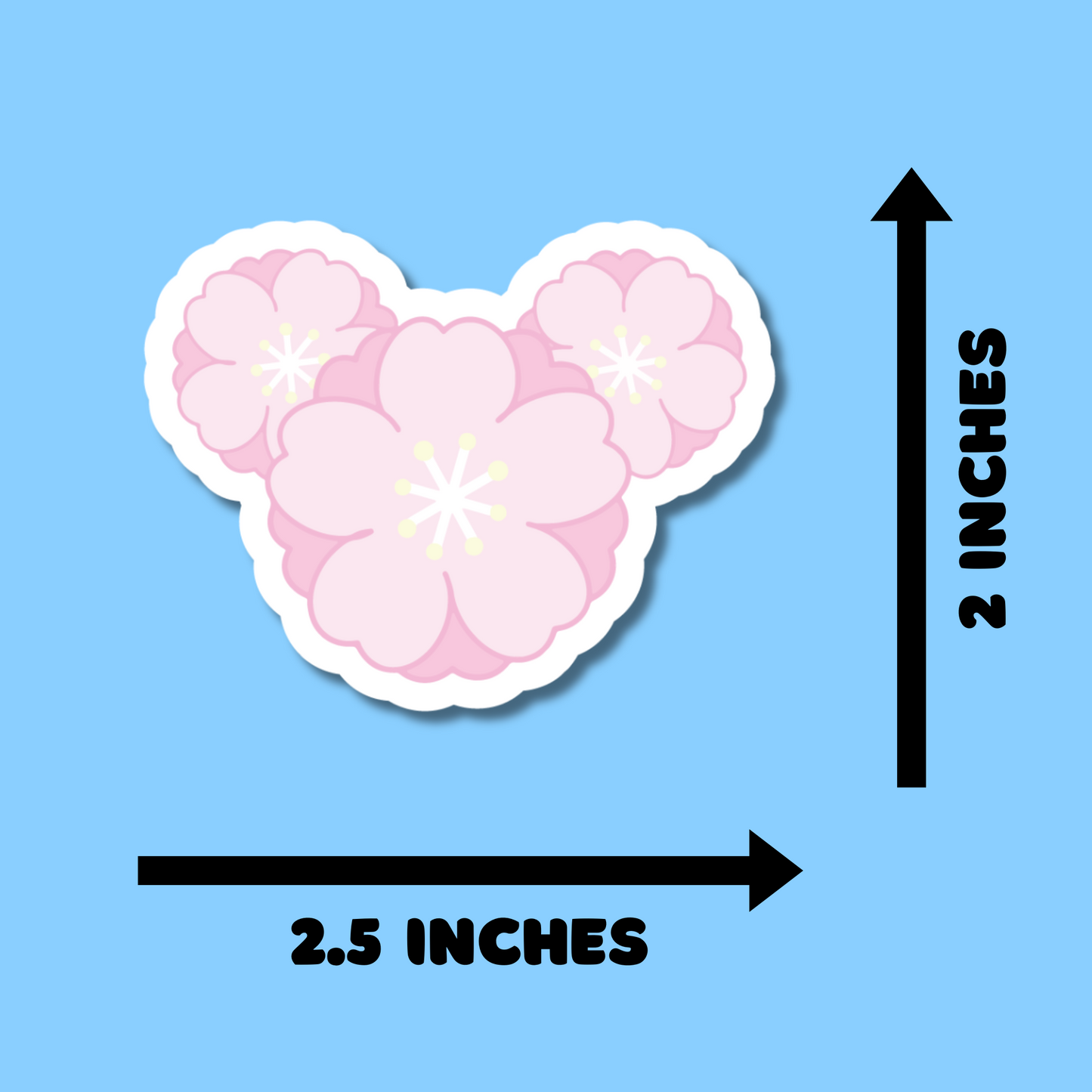 Pink Sakura Stickers for Planners, Water Bottles, Laptops, etc.