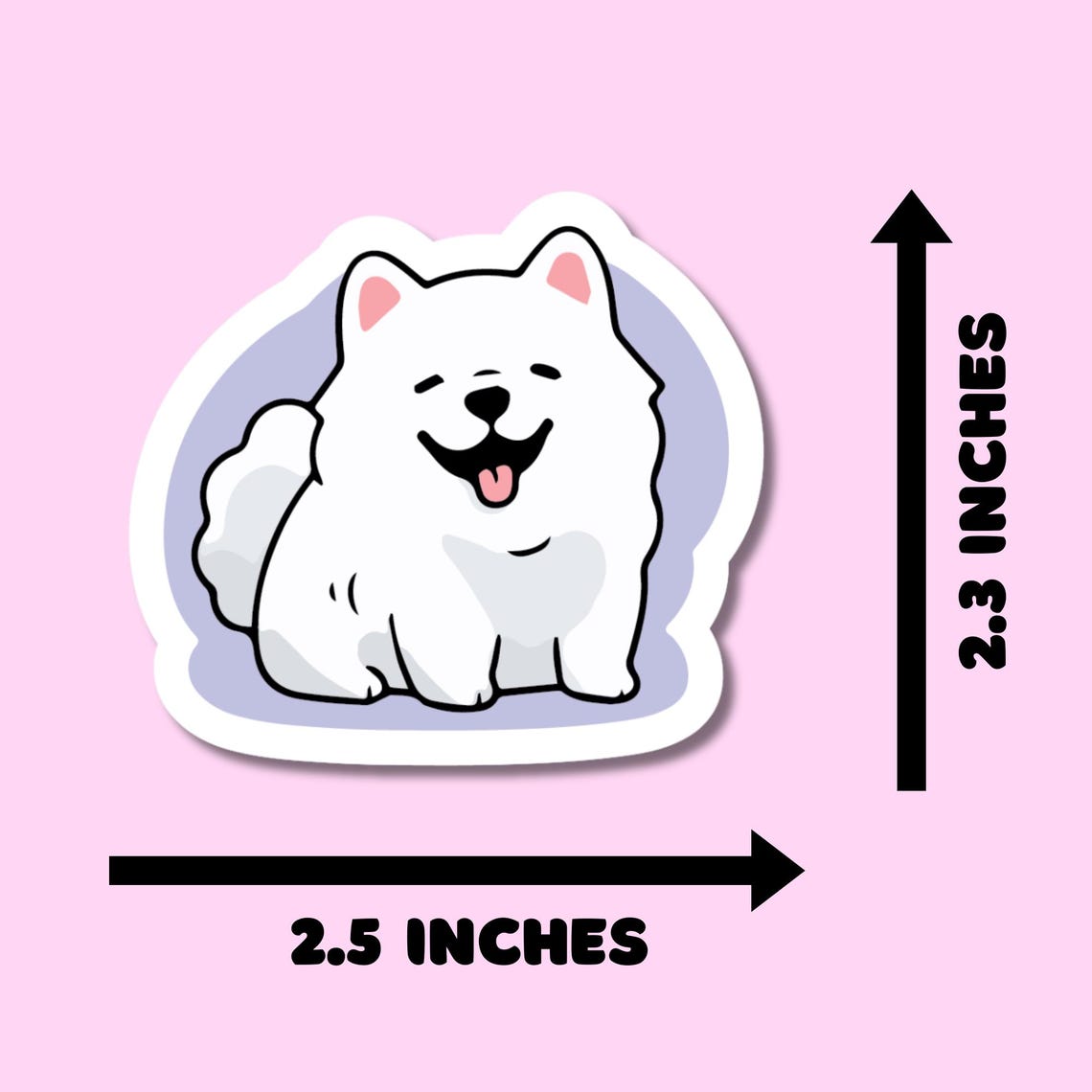 Cute Samoyed Stickers for Planners, Water Bottles, Laptops, etc.