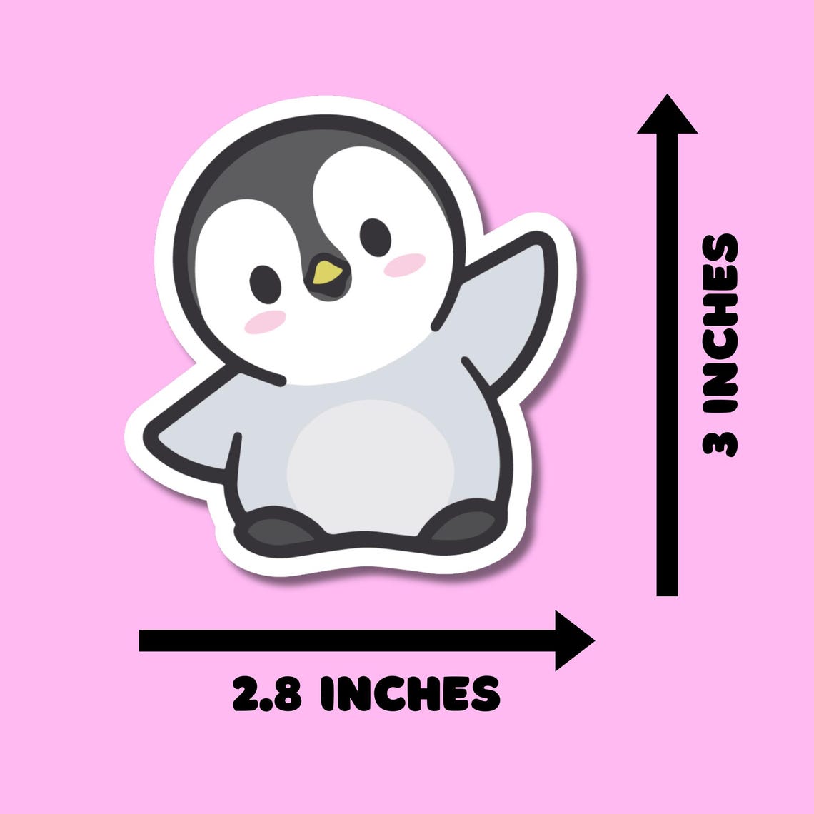 Cute Penguin Stickers for Planners, Water Bottles, Laptops, etc.