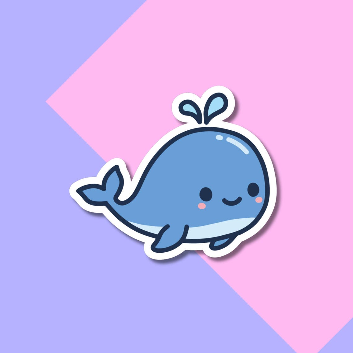 Cute Whale Stickers for Planners, Water Bottles, Laptops, etc.
