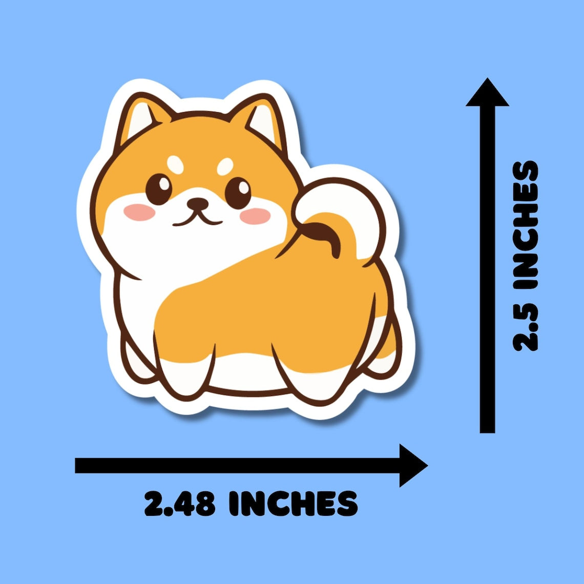 Cute Shiba Stickers for Planners, Water Bottles, Laptops, etc.