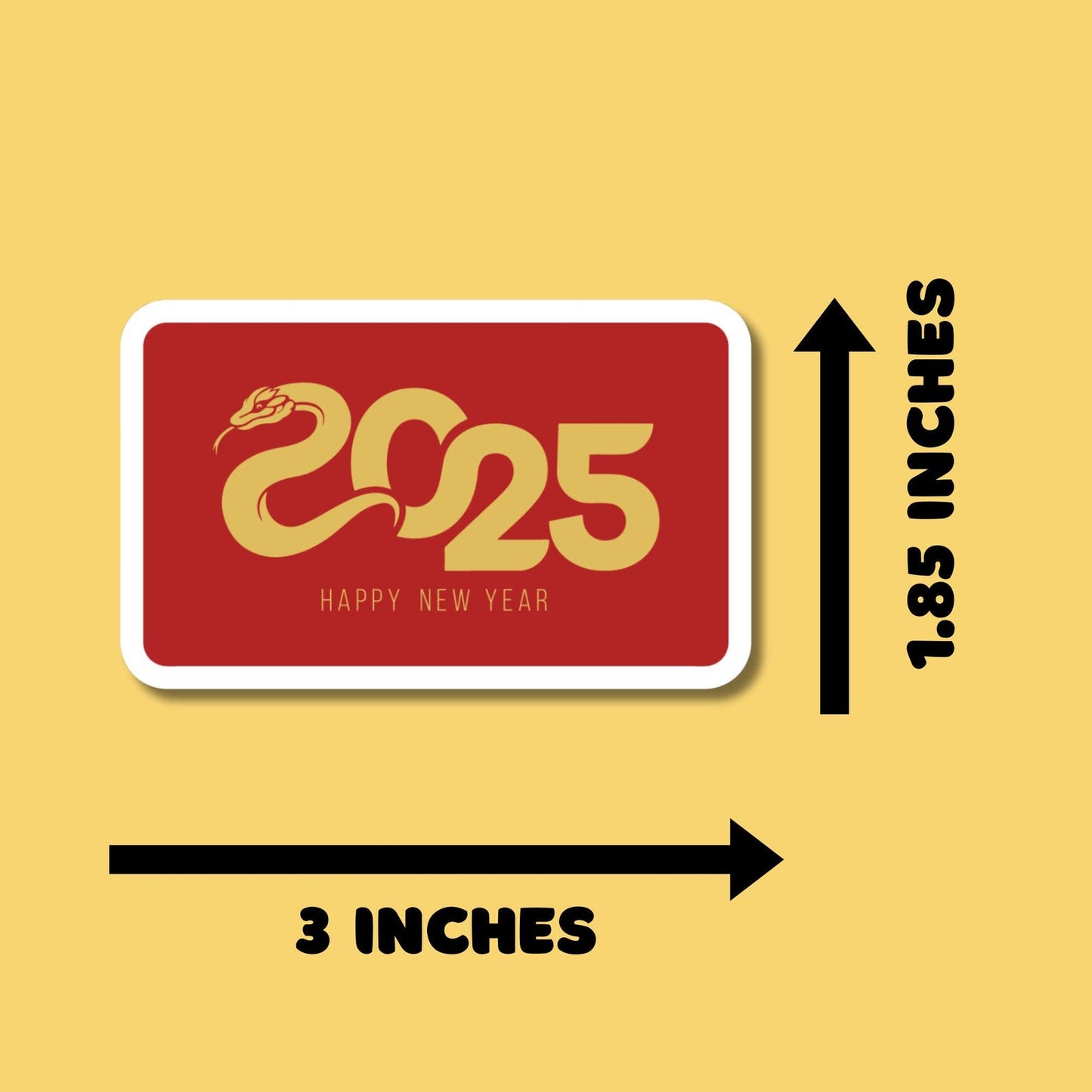 2025 Year of the Snake Lunar New Year Stickers for Planners, Water Bottles, Laptops, etc.