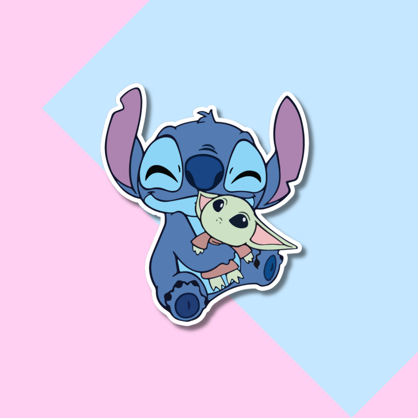 Stitch and Grogu Stickers for Planners, Water Bottles, Laptops, etc.