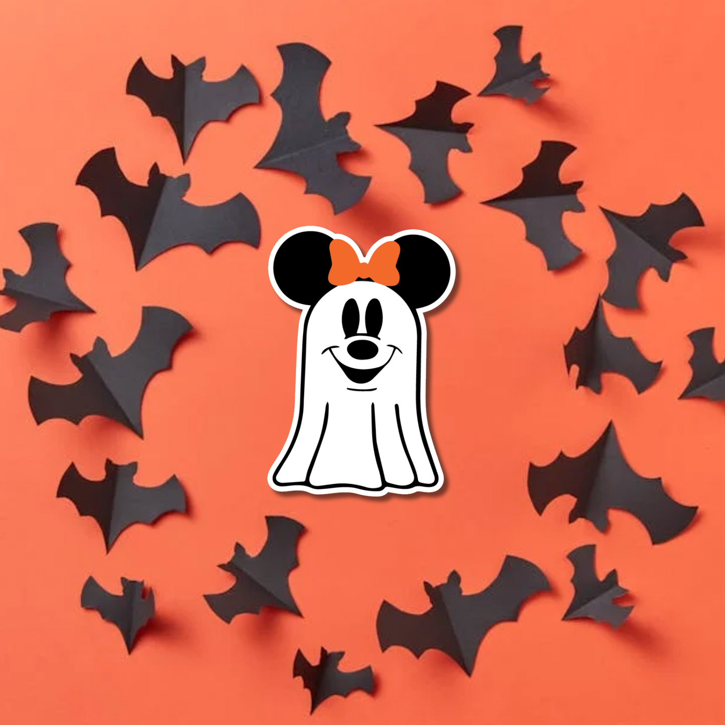 Minnie Ghost Stickers for Planners, Water Bottles, Laptops, etc.