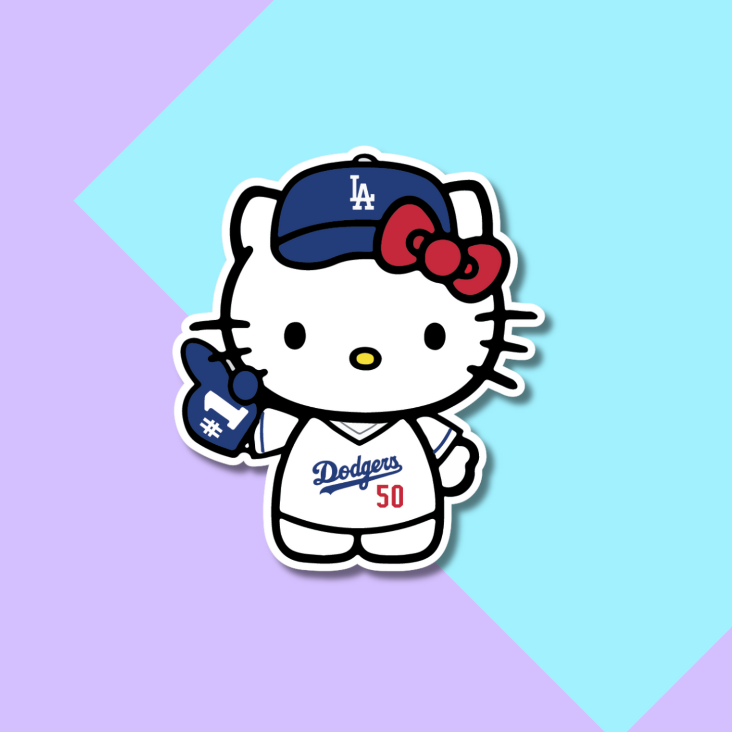 Dodgers Mookie Betts Hello Kitty Stickers for Planners, Water Bottles, Laptops, etc.