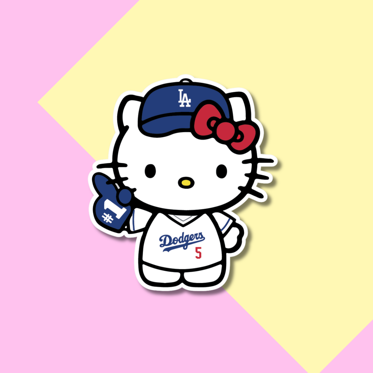 Dodgers Freddie Freeman Hello Kitty Stickers for Planners, Water Bottles, Laptops, etc.