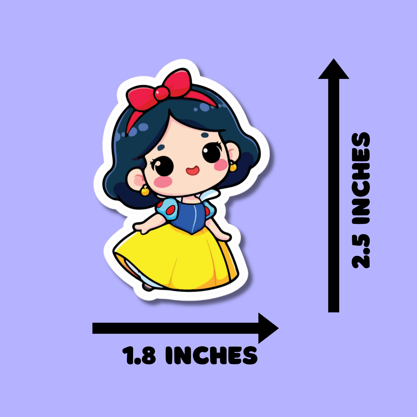 Snow White Stickers for Planners, Water Bottles, Laptops, etc.