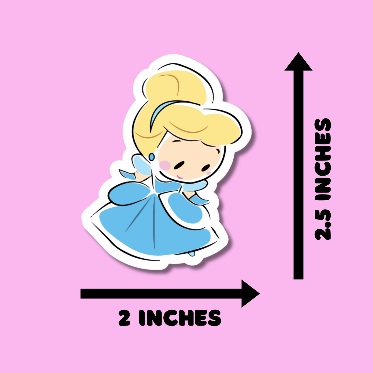 Cinderella Stickers for Planners, Water Bottles, Laptops, etc.