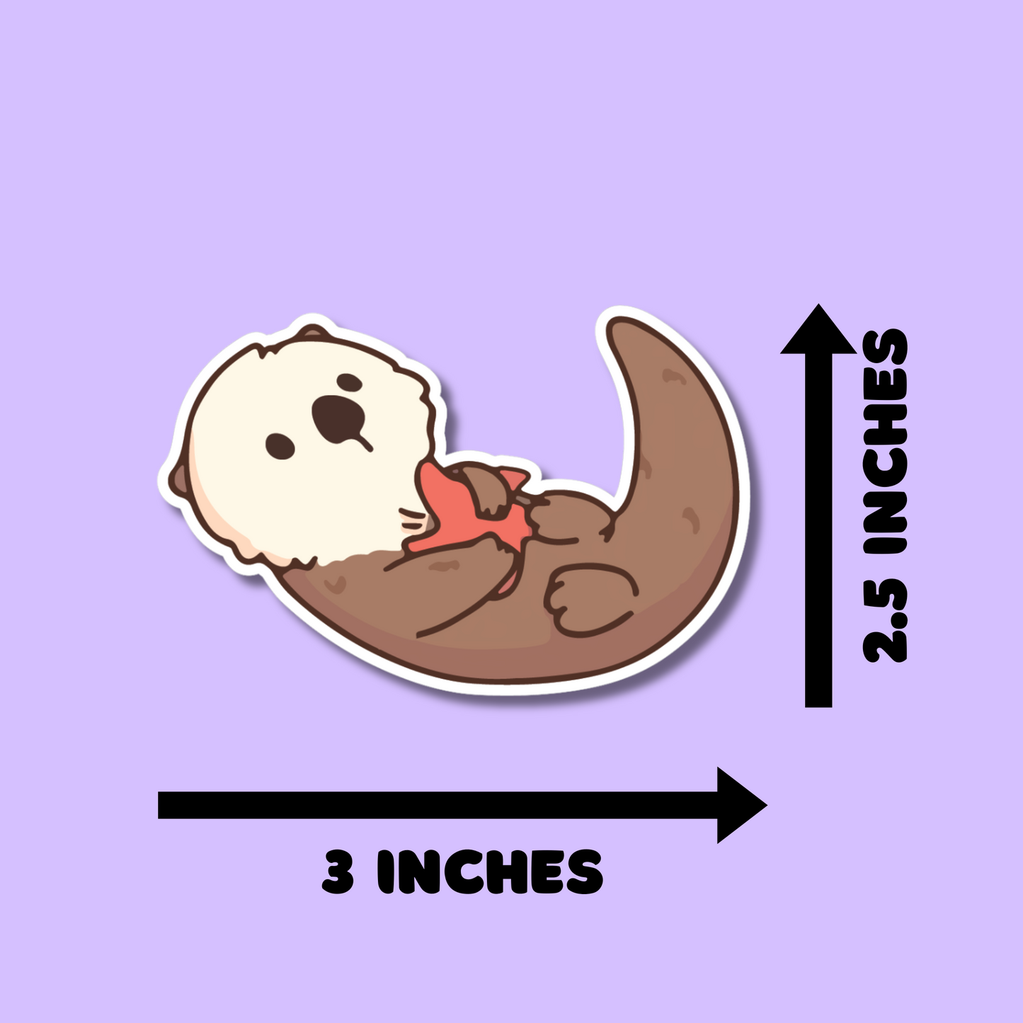 Cute Sea Otter Stickers for Planners, Water Bottles, Laptops, etc.