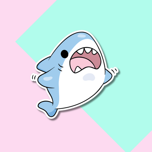 Cute Baby Shark Stickers for Planners, Water Bottles, Laptops, etc.