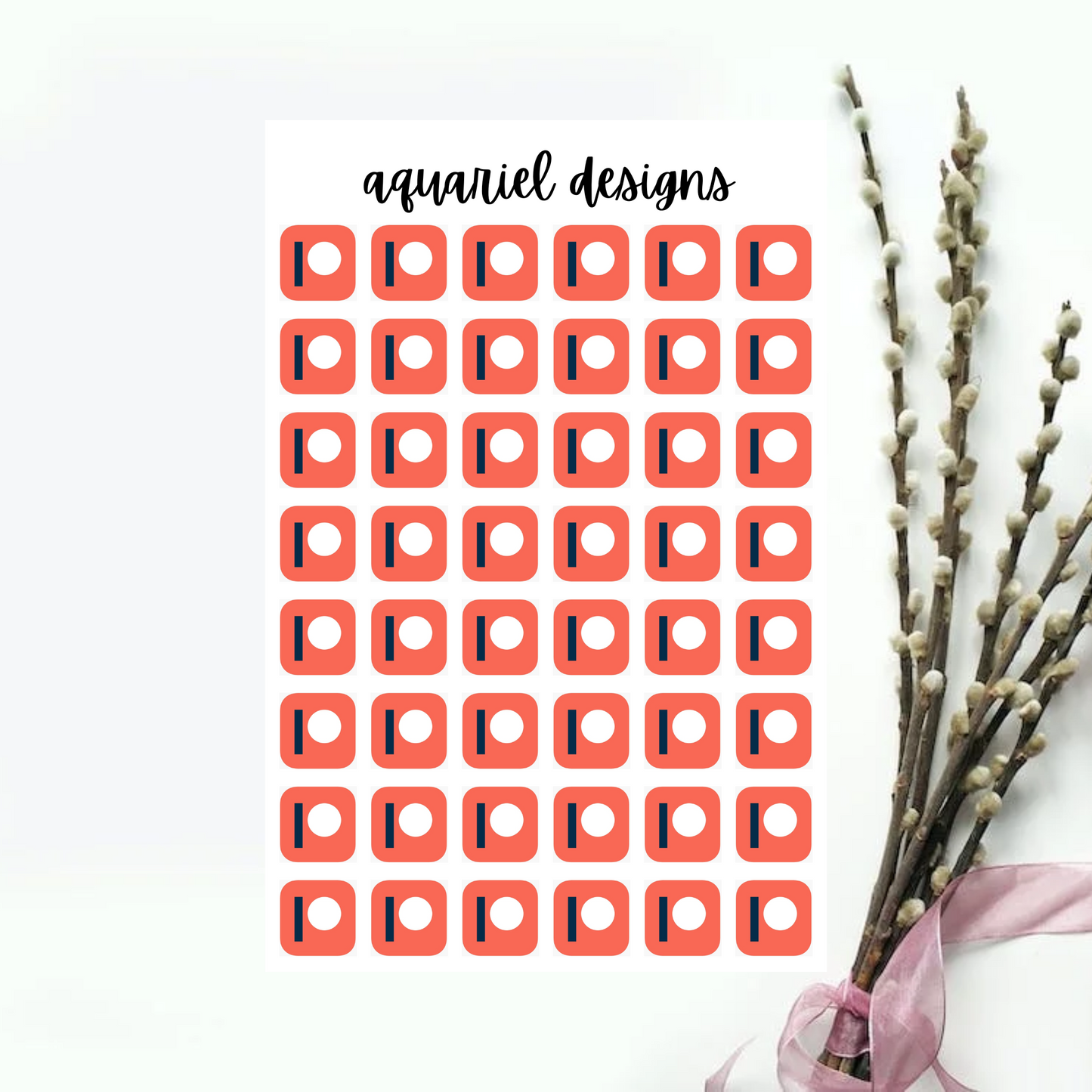 Zoom, Patreon, TikTok, Etsy Tracker Stickers | Bullet Journal Tracker Stickers | Planner Tracker Stickers