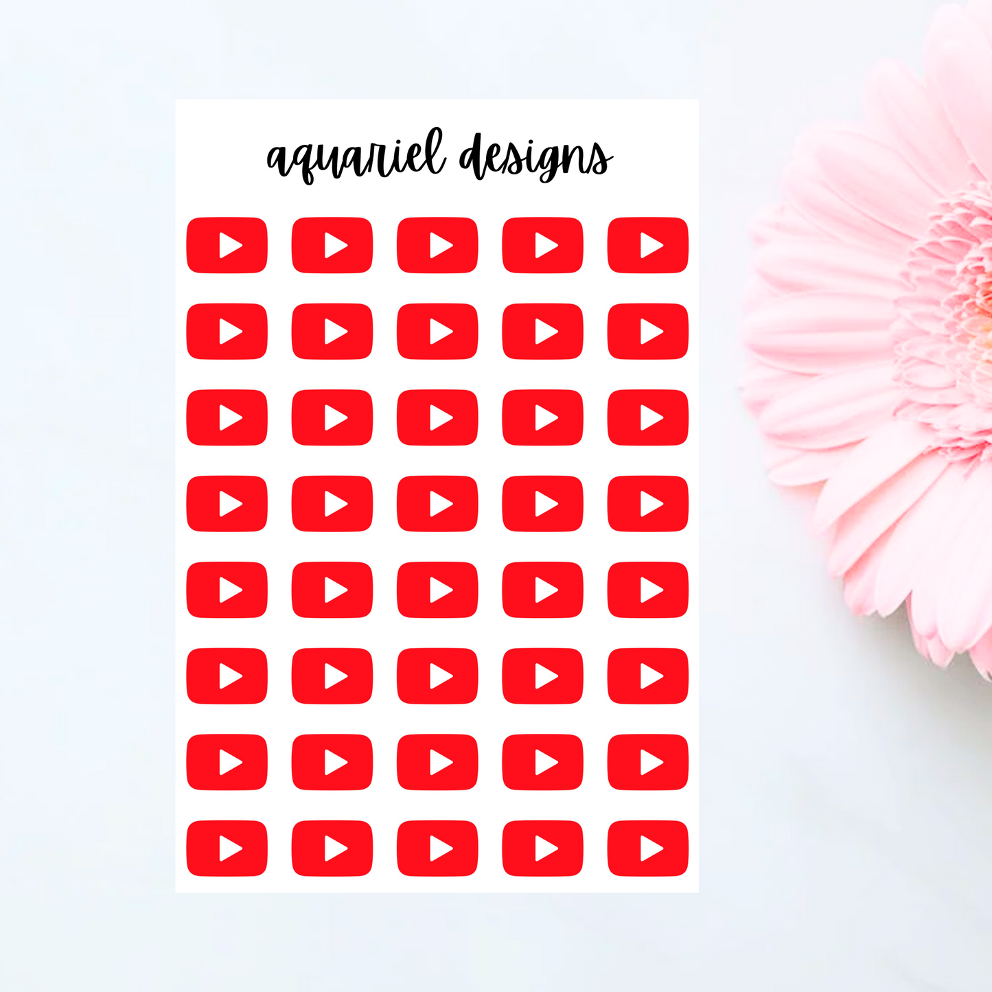 Instagram, YouTube, Twitch Tracker Planner Stickers | Bullet Journal Tracker Stickers | Planner Tracker Stickers