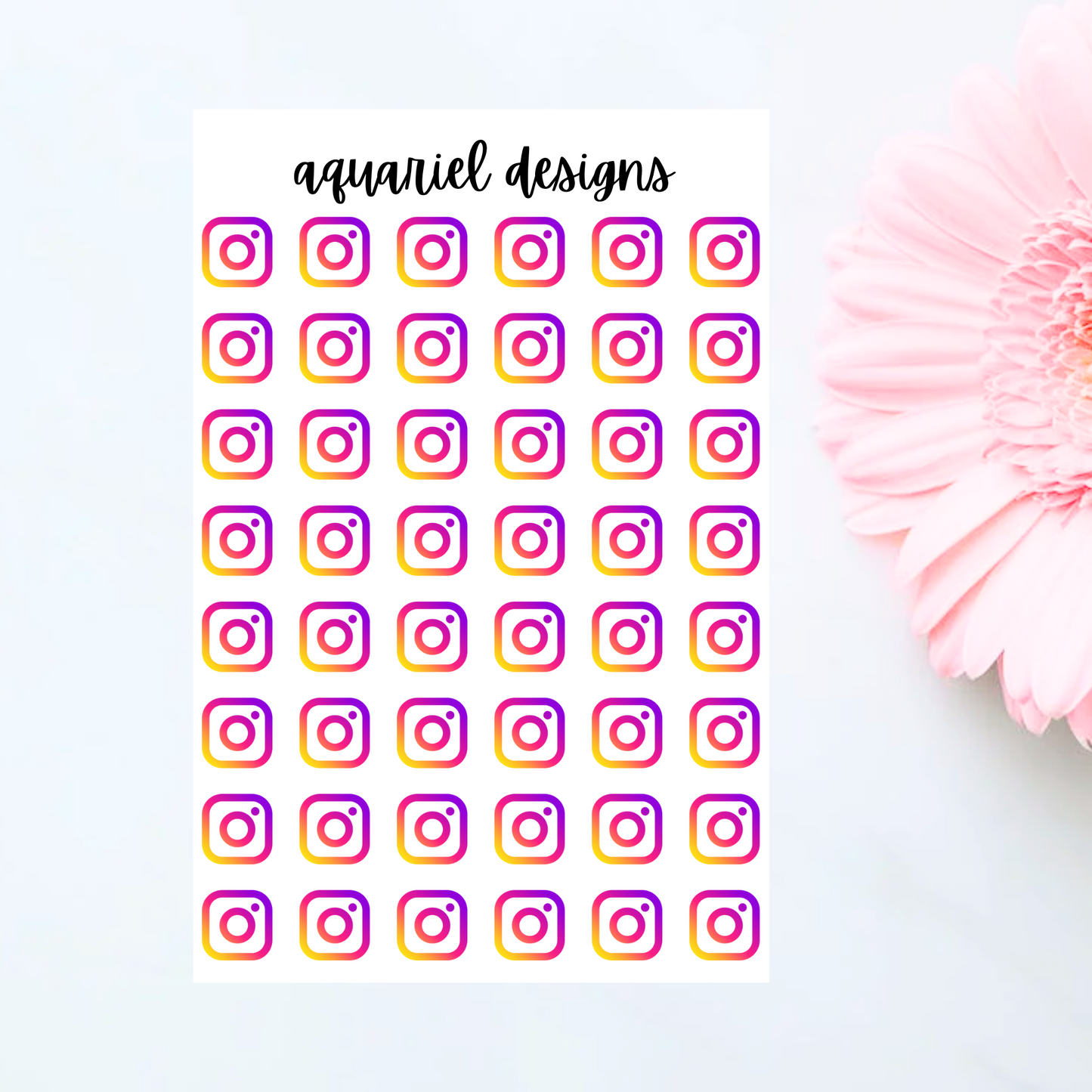 Instagram, YouTube, Twitch Tracker Planner Stickers | Bullet Journal Tracker Stickers | Planner Tracker Stickers