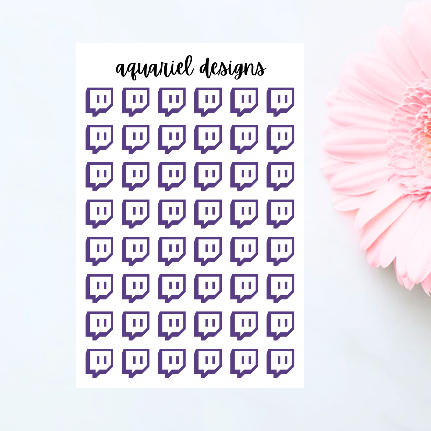 Instagram, YouTube, Twitch Tracker Planner Stickers | Bullet Journal Tracker Stickers | Planner Tracker Stickers