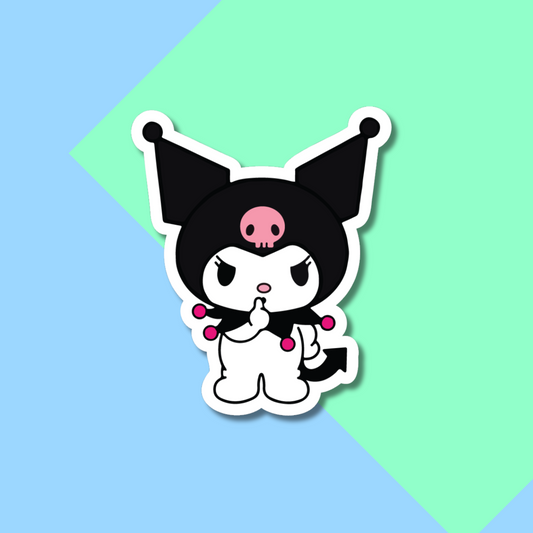 Shh Kuromi Stickers, Hello Kitty Stickers for Planners, Water Bottles, Laptops, etc.