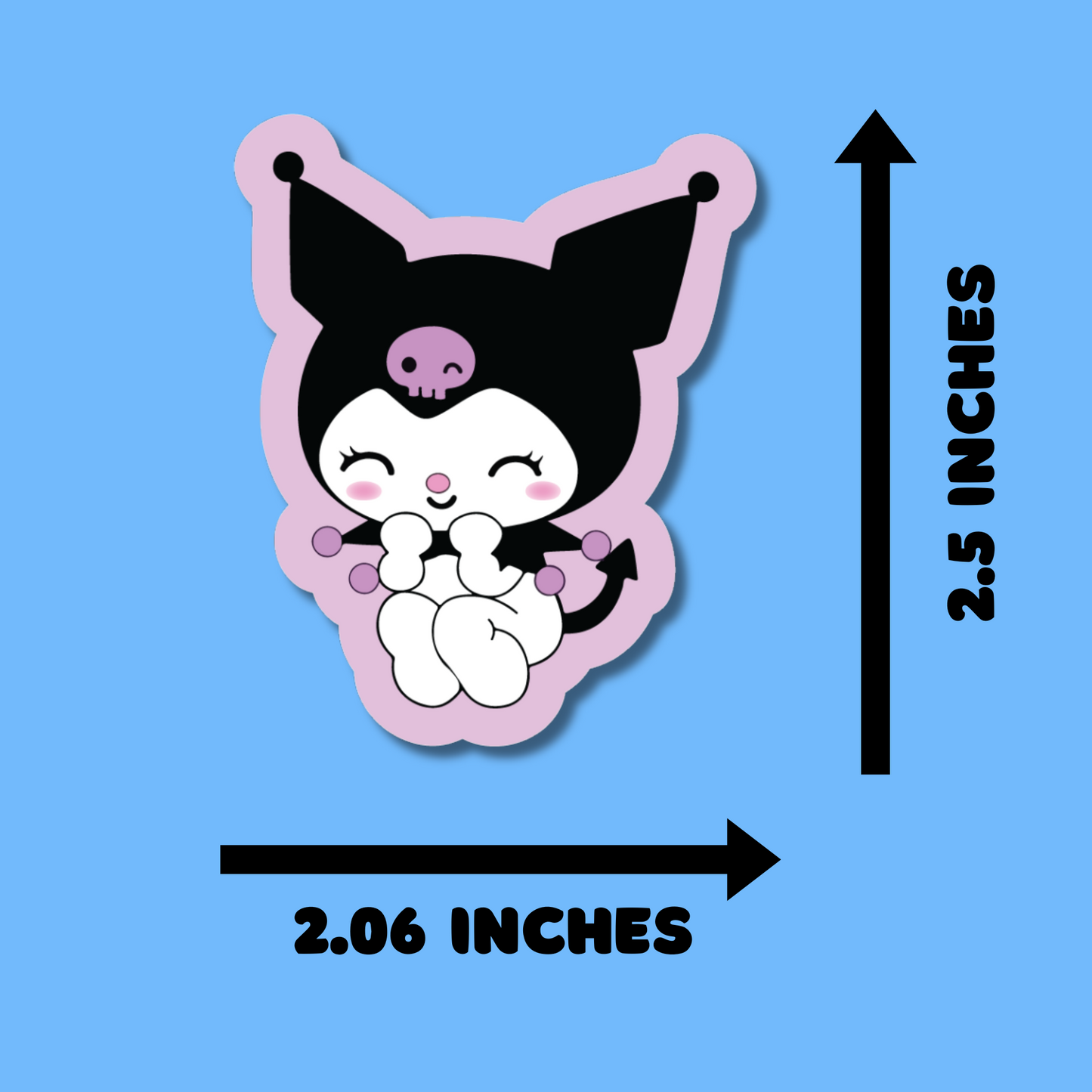 Kawaii Kuromi Stickers, Hello Kitty Stickers for Planners, Water Bottles, Laptops, etc.