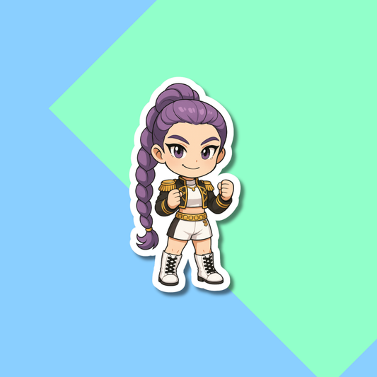 Chibi Rumi Kpop Demon Hunters Stickers for Planners, Water Bottles, Laptops, etc.