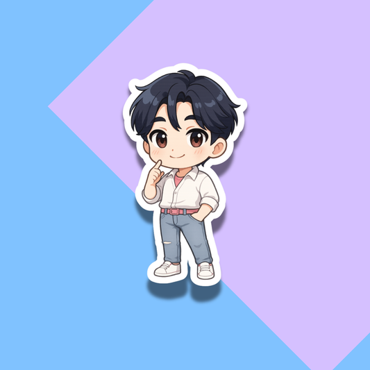 Chibi Jinu Kpop Demon Hunters Stickers for Planners, Water Bottles, Laptops, etc.