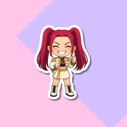 Chibi Mira Kpop Demon Hunters Stickers for Planners, Water Bottles, Laptops, etc.