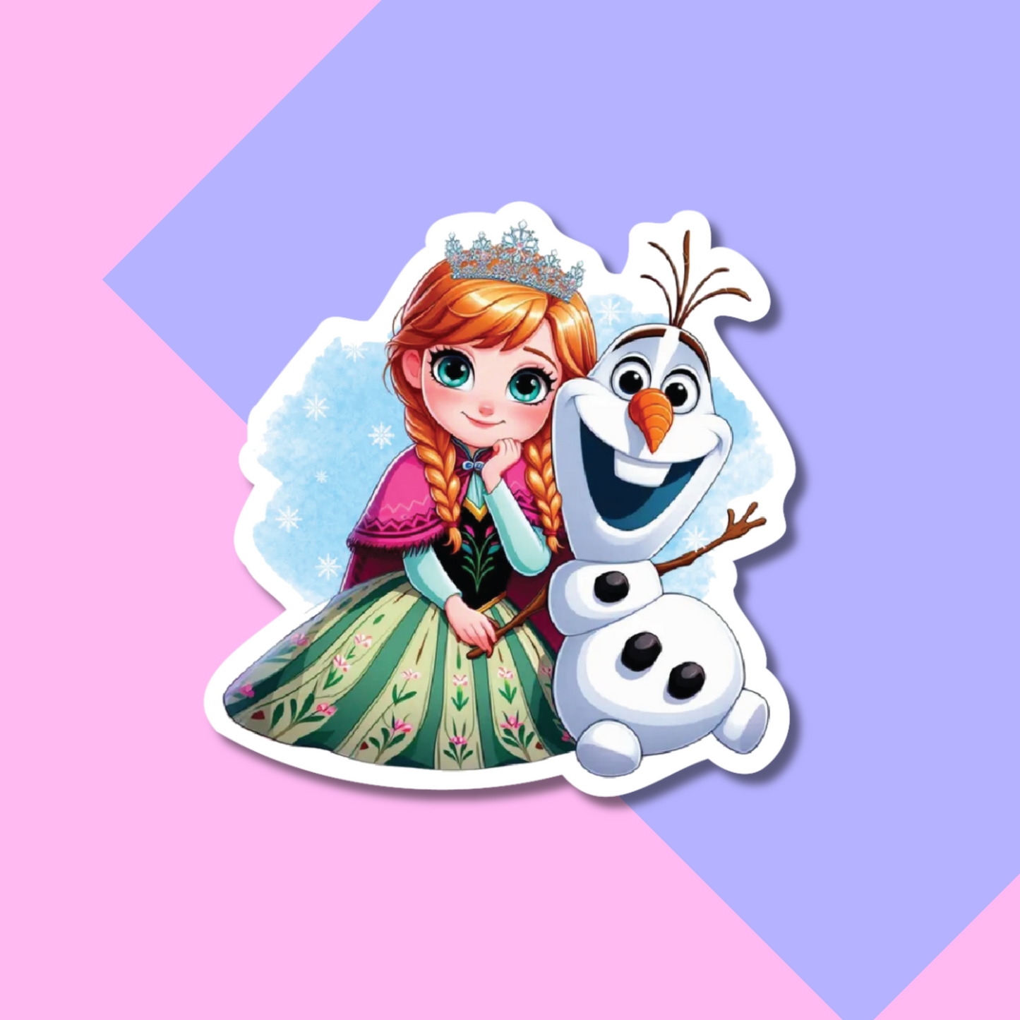 Frozen Anna and Olaf Stickers for Planners, Water Bottles, Laptops, etc.