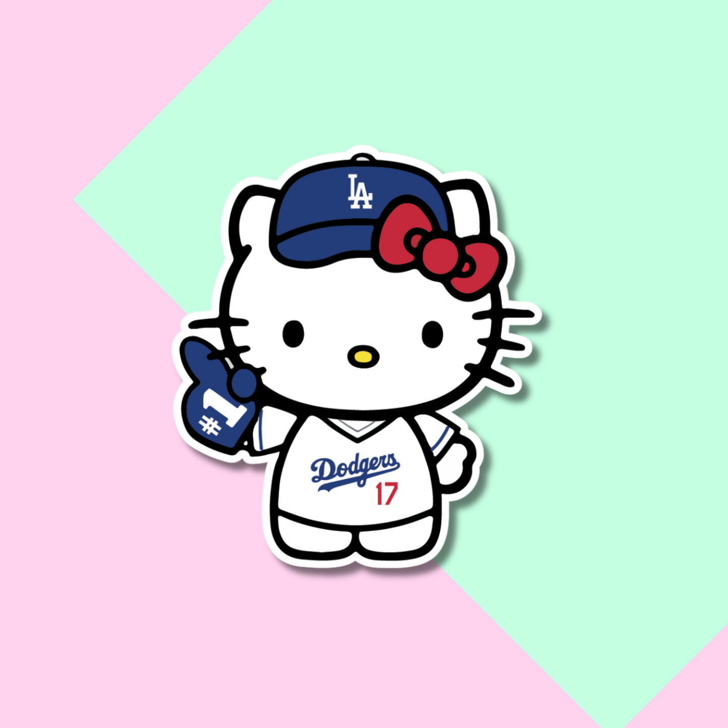 Dodgers Shohei Ohtani Hello Kitty Stickers for Planners, Water Bottles, Laptops, etc.