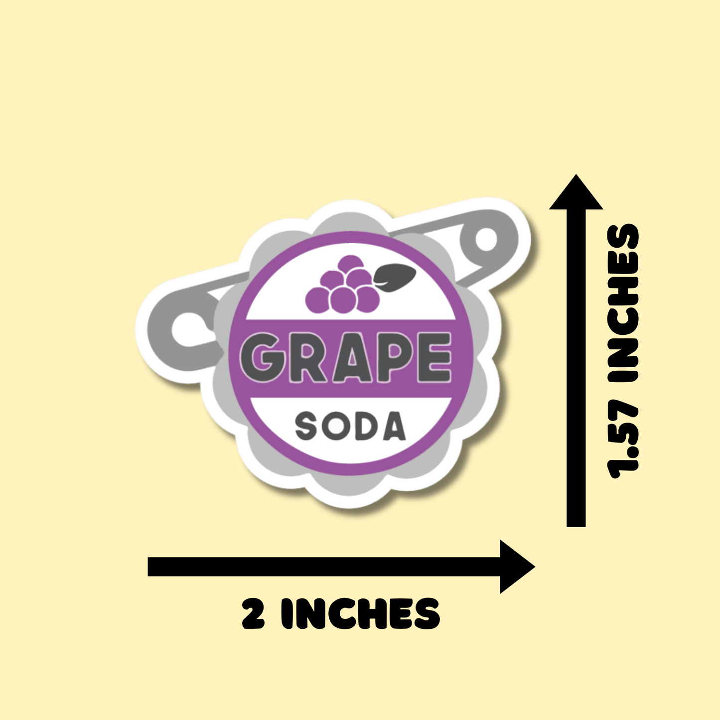 Up Grape Soda Stickers for Planners, Water Bottles, Laptops, etc.