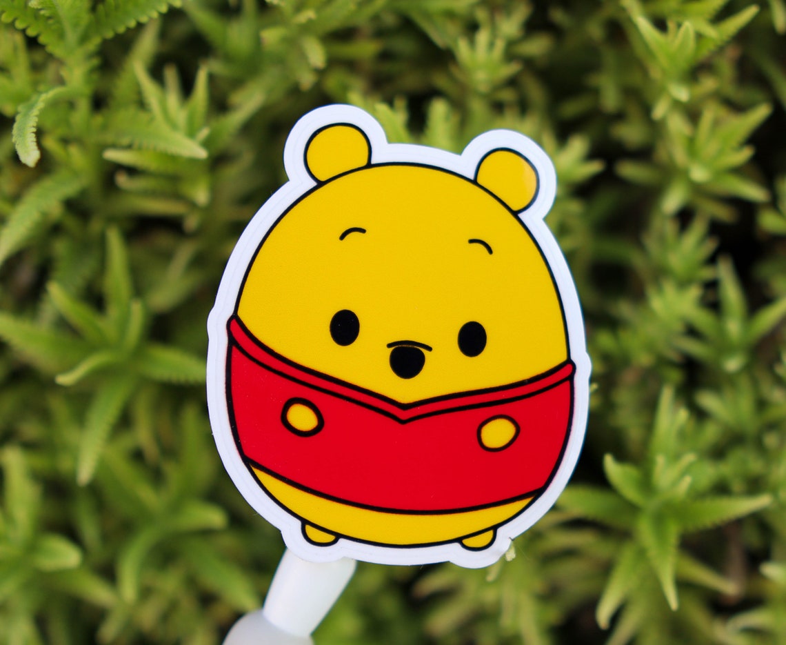 Chibi Pooh Stickers for Planners, Water Bottles, Laptops, etc.