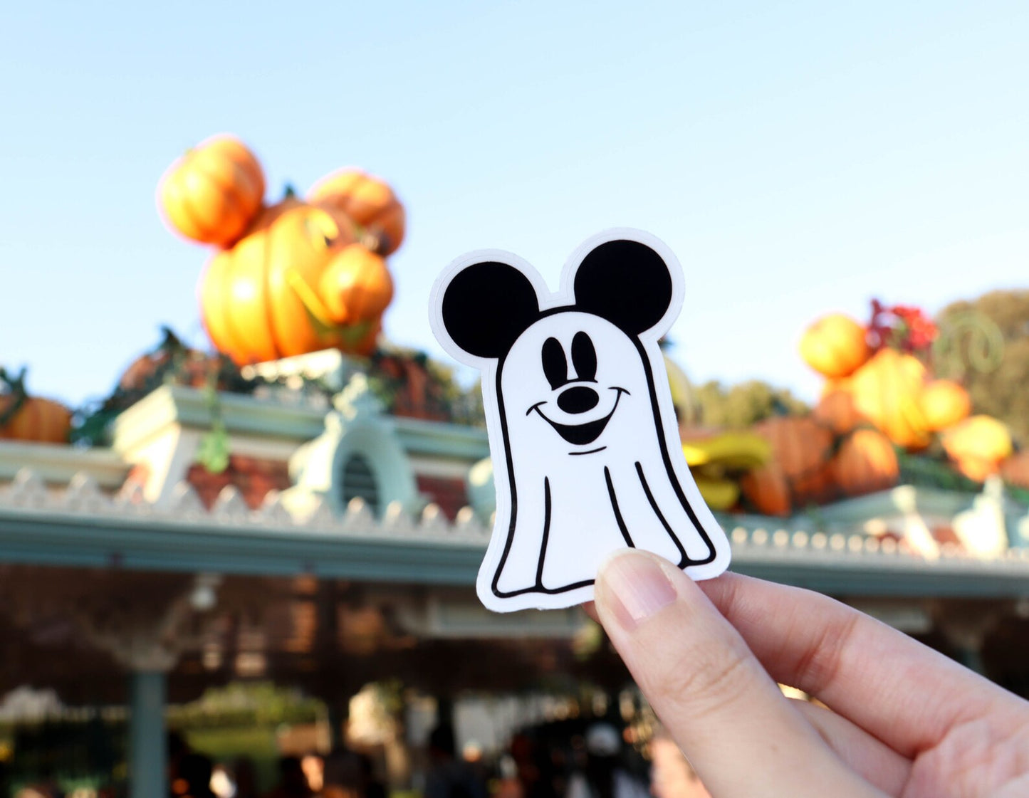 Mickey Ghost Stickers for Planners, Water Bottles, Laptops, etc