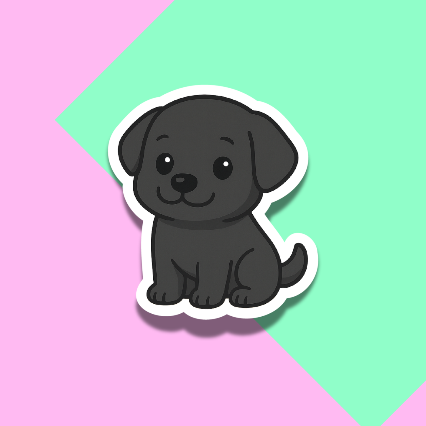 Cute Black Labrador Stickers for Planners, Water Bottles, Laptops, etc.