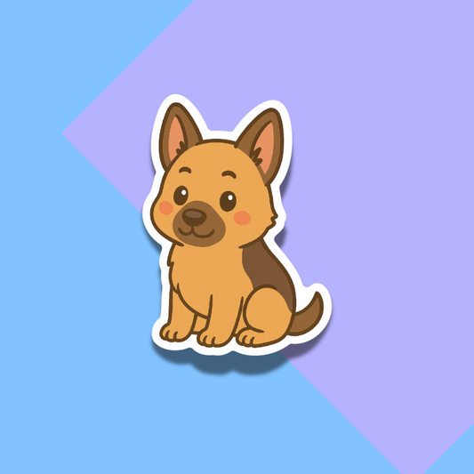 Cute German Shepard Stickers for Planners, Water Bottles, Laptops, etc.