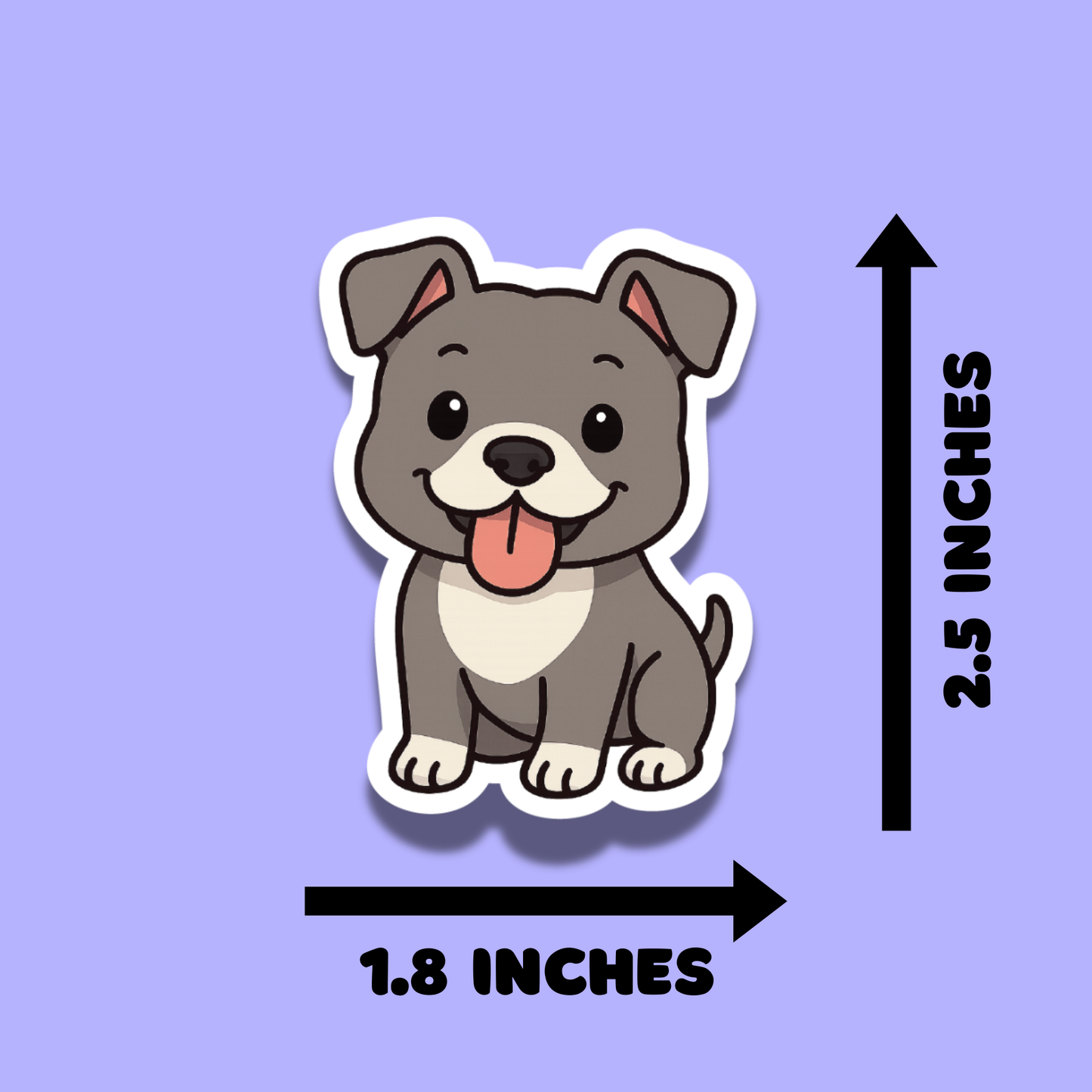 Cute Pitbull Stickers for Planners, Water Bottles, Laptops, etc.