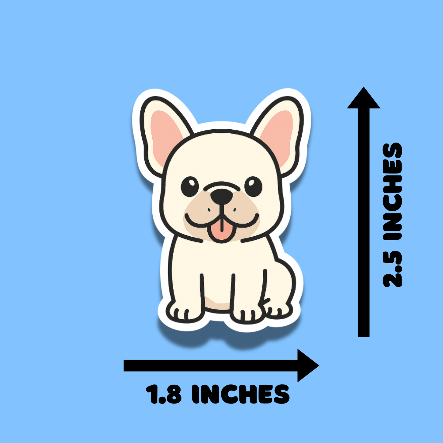Cute French Bulldog Stickers for Planners, Water Bottles, Laptops, etc.