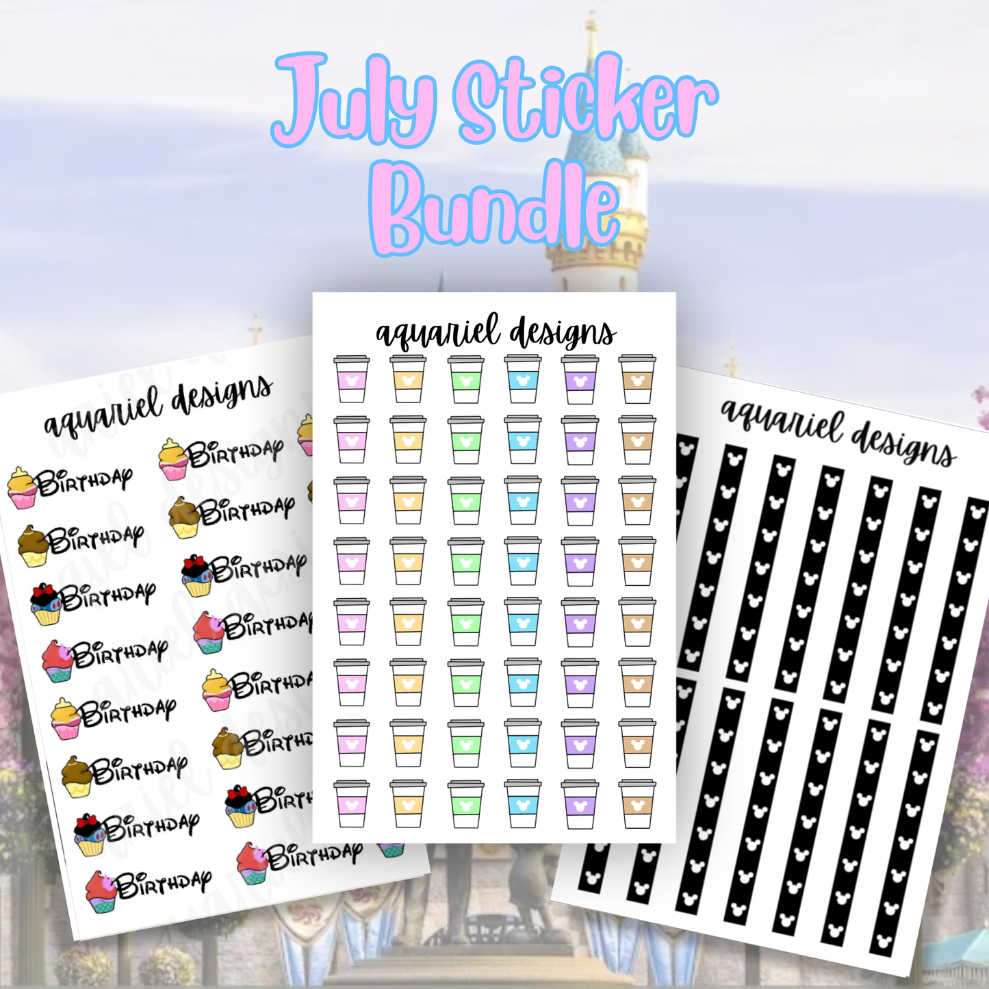 July Sticker Bundle (6 pack)