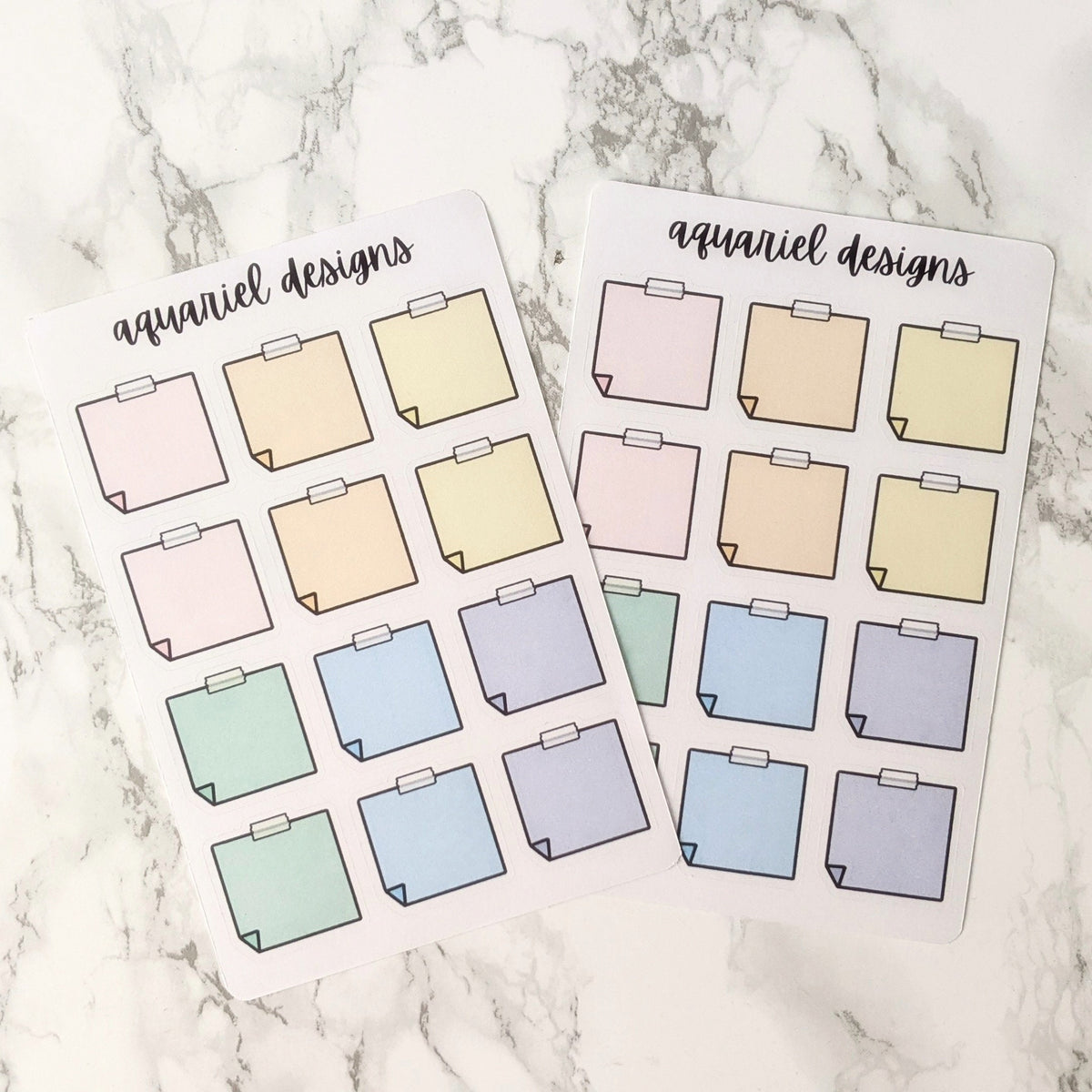 Sticker Postit Post It Sticker Sheet | Pastel Rainbow Post It Planner Stickers | Bull ...