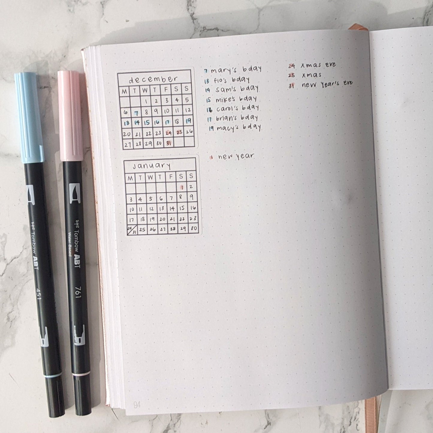 Habit Tracker Stickers | Monthly Habit Trackers | Blank Monthly Calendar Planner Stickers | Bullet Journal Stickers