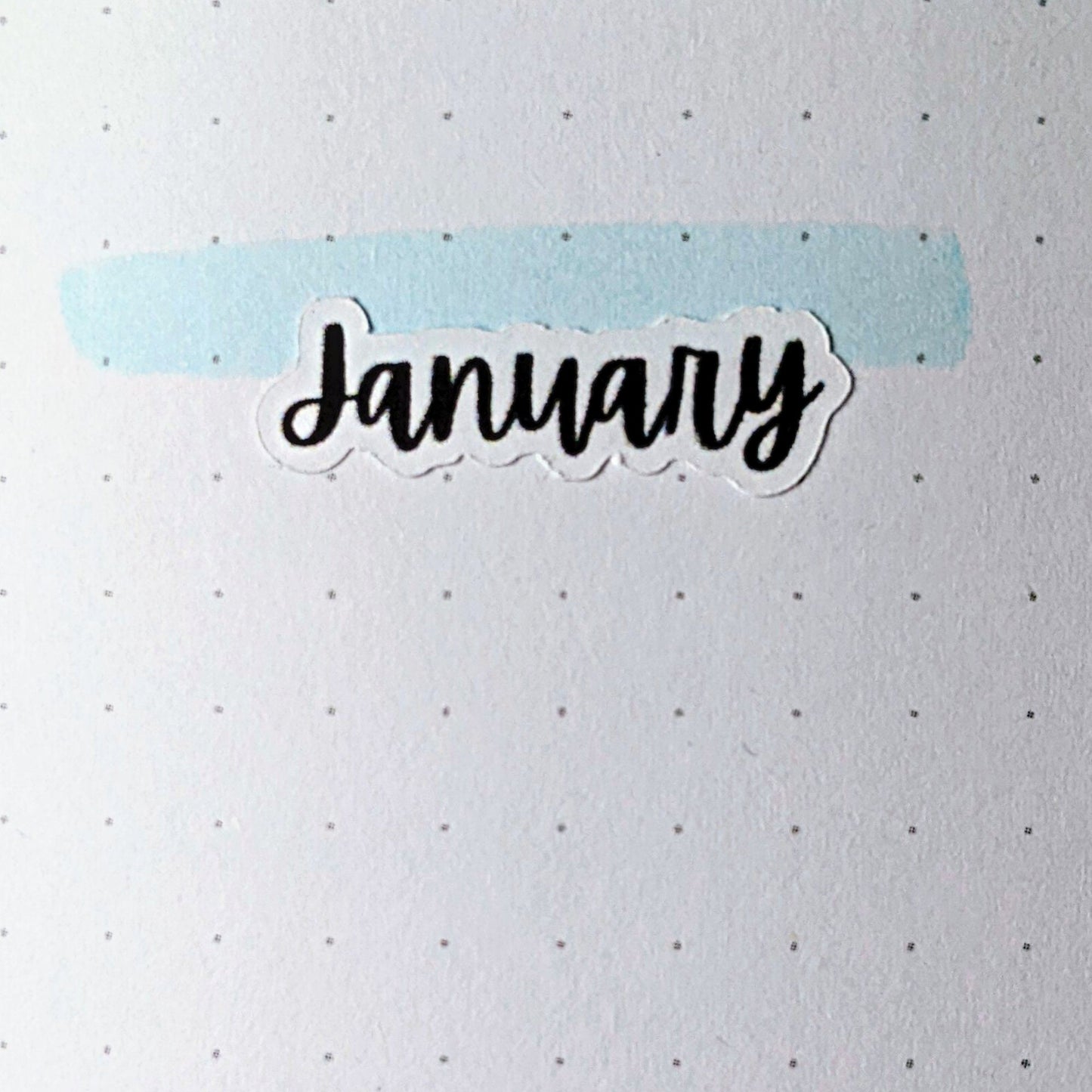 MINI Months of the Year Sticker Sheet | Planner Stickers | Bullet Journal Stickers