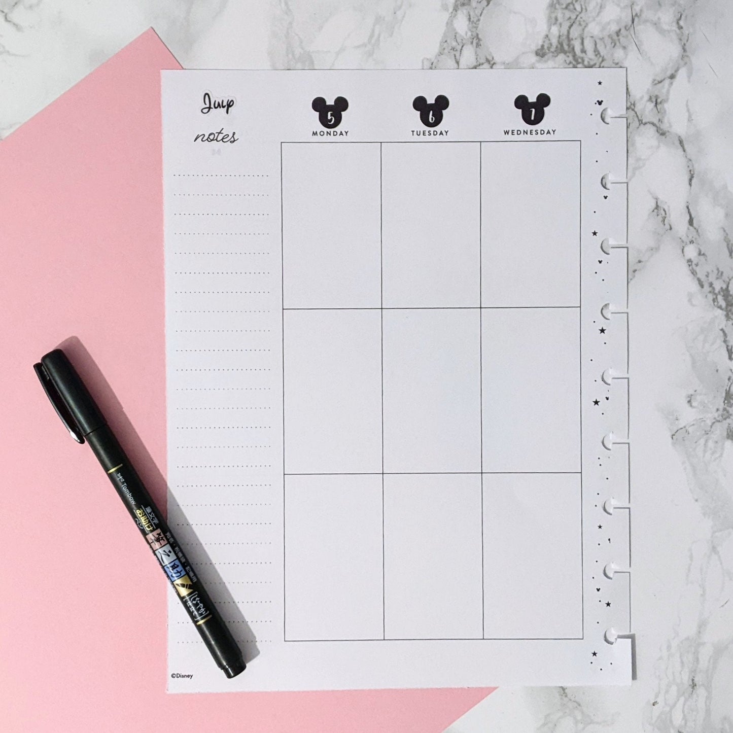 Mickey Disney Dates | Bullet Journal Stickers | Planner Stickers