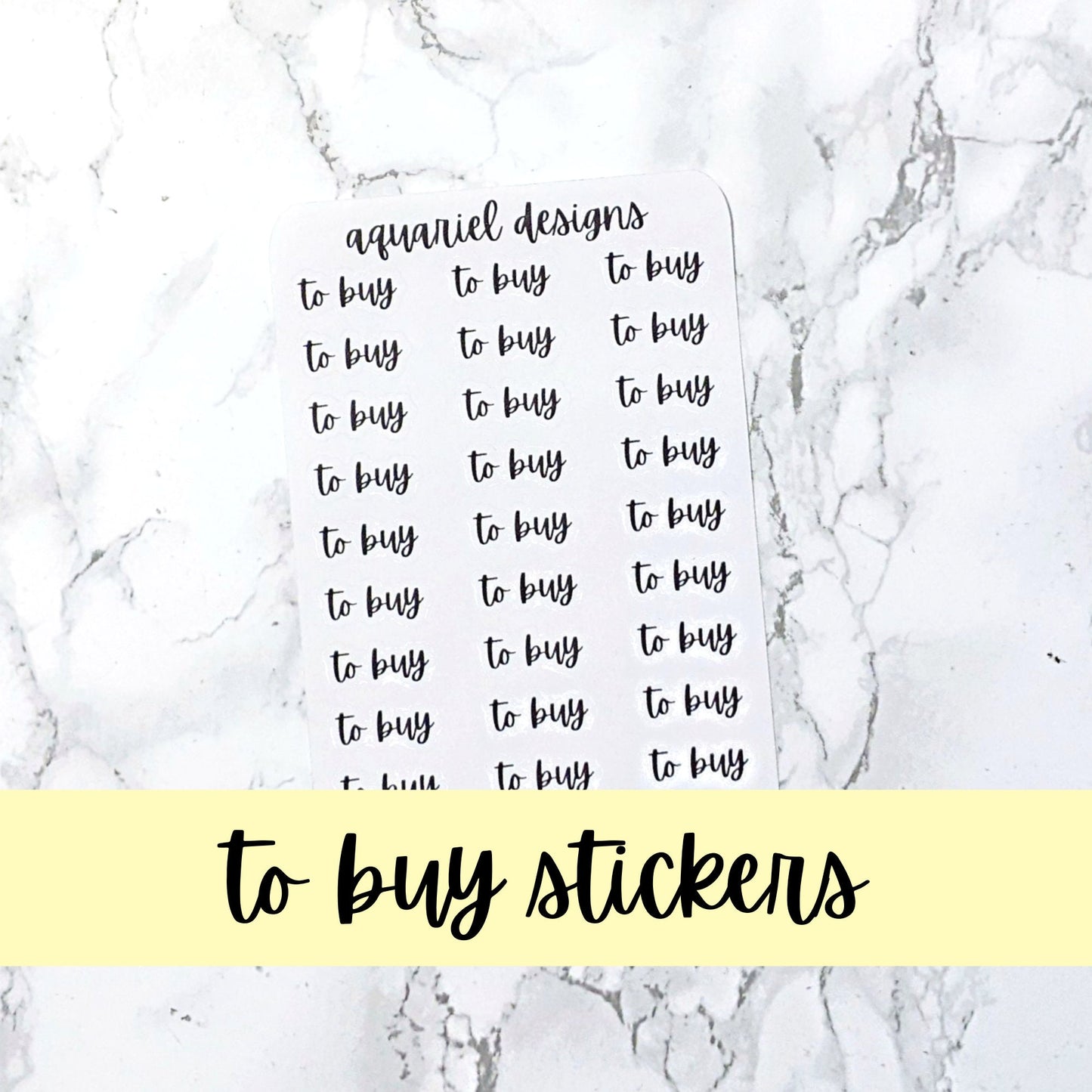 To Buy Stickers | Planner Stickers | Bullet Journal Stickers