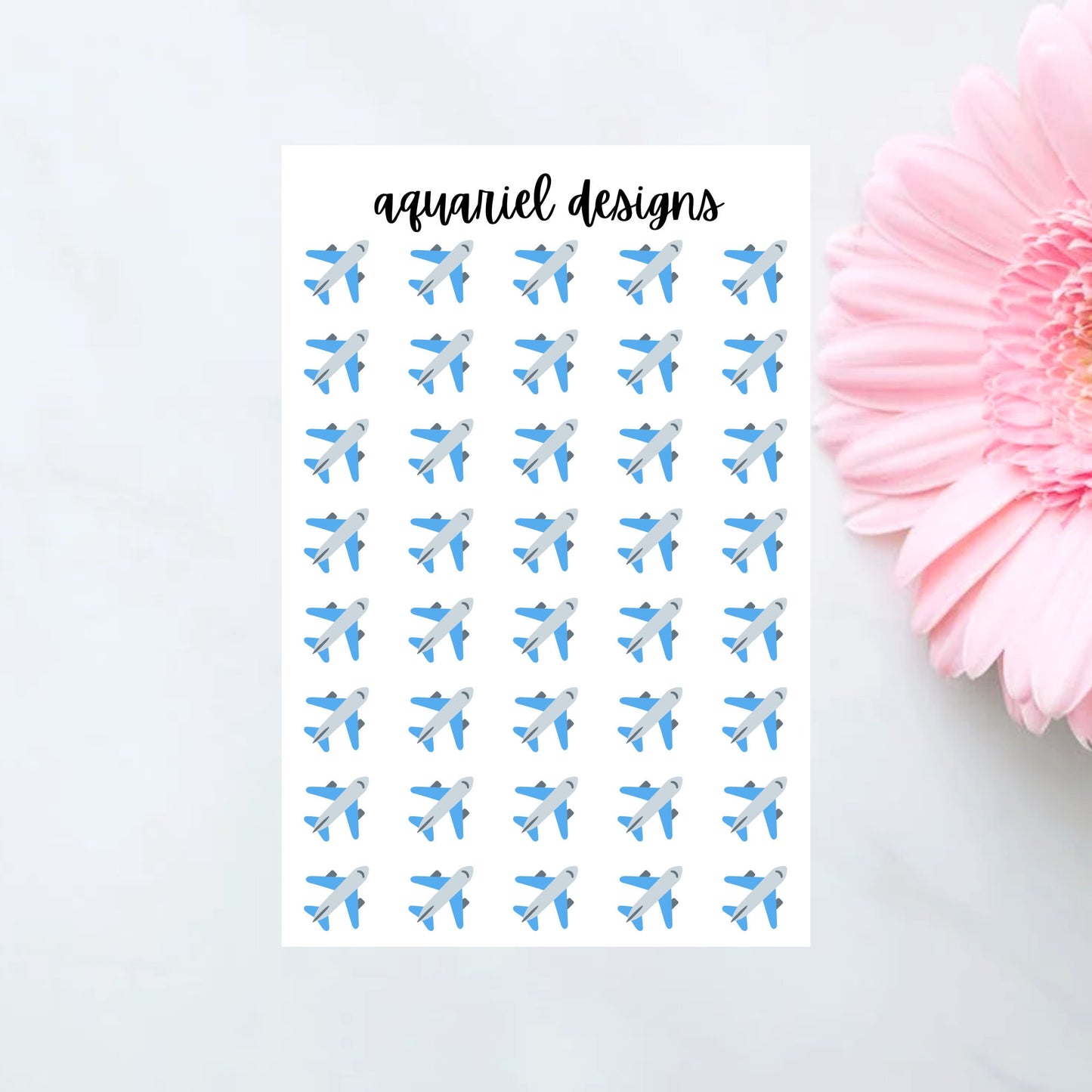 Plane Planner Sticker, Airplane, Travel Stickers, Vacation Planning, Travel Agent, Bullet Journal Stickers