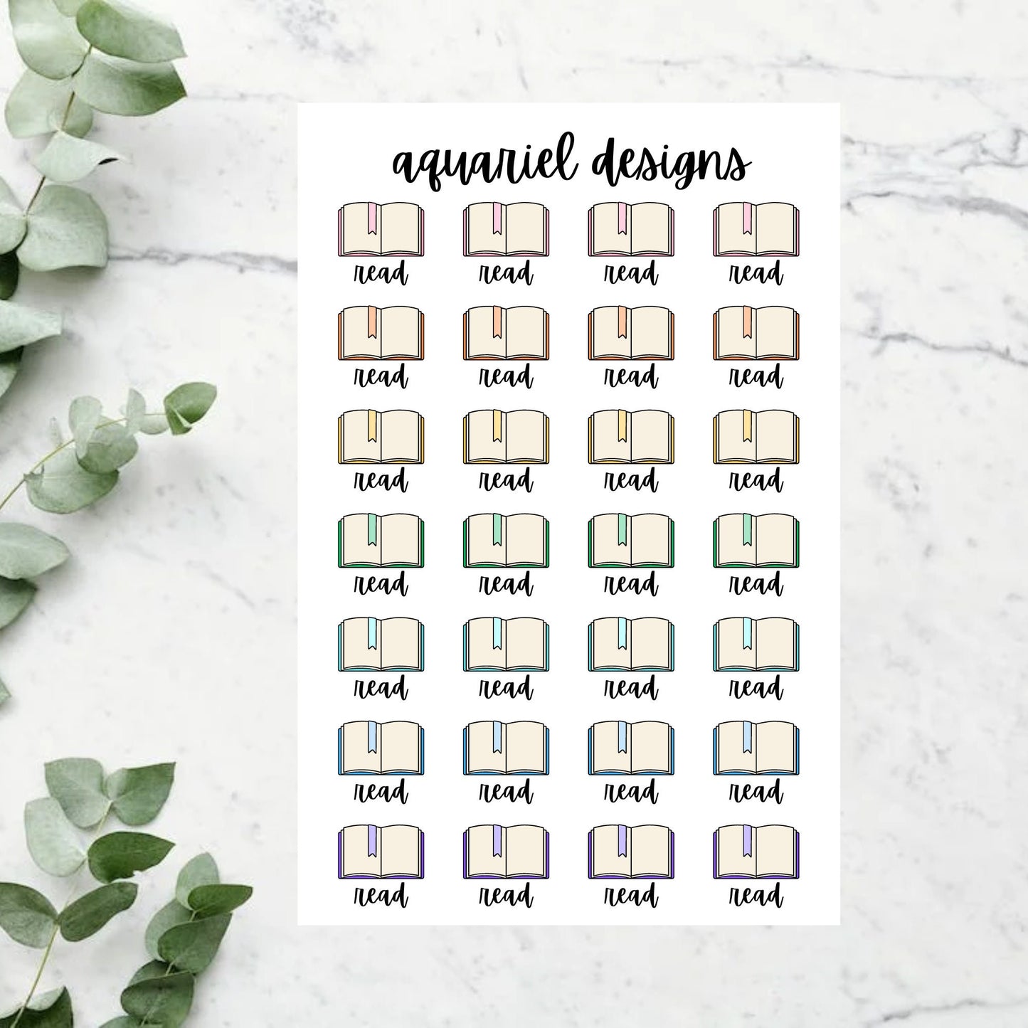 Read Book Planner Stickers, Reading Planner Stickers, Book Bullet Journal Stickers