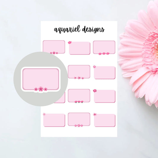 Pink Sticky Notes Planner Stickers, Notes Planner Stickers, Pink Post It Notes Stickers, Journal Stickers, Bullet Journal Stickers