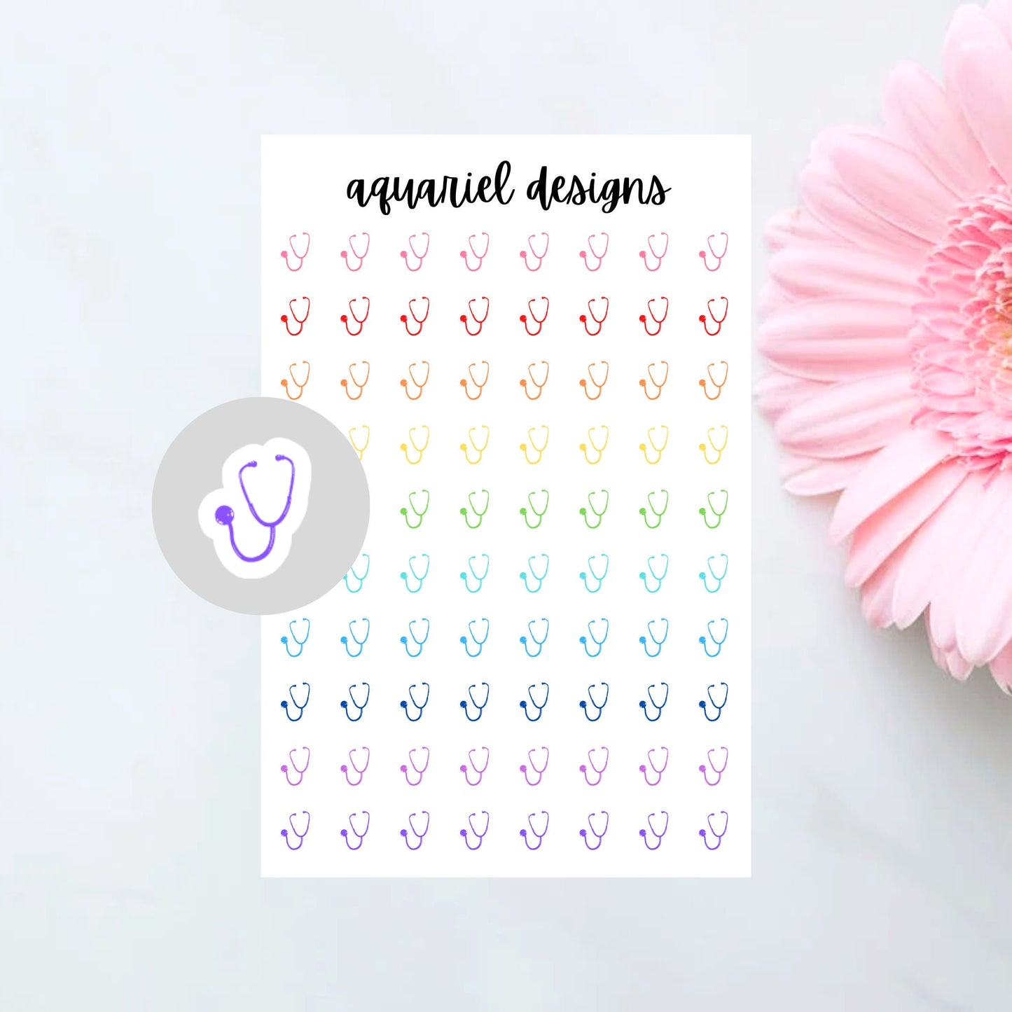 Doctor Icon Stickers, Doctor Appointment Planner Stickers, Doctor Bullet Journal Stickers