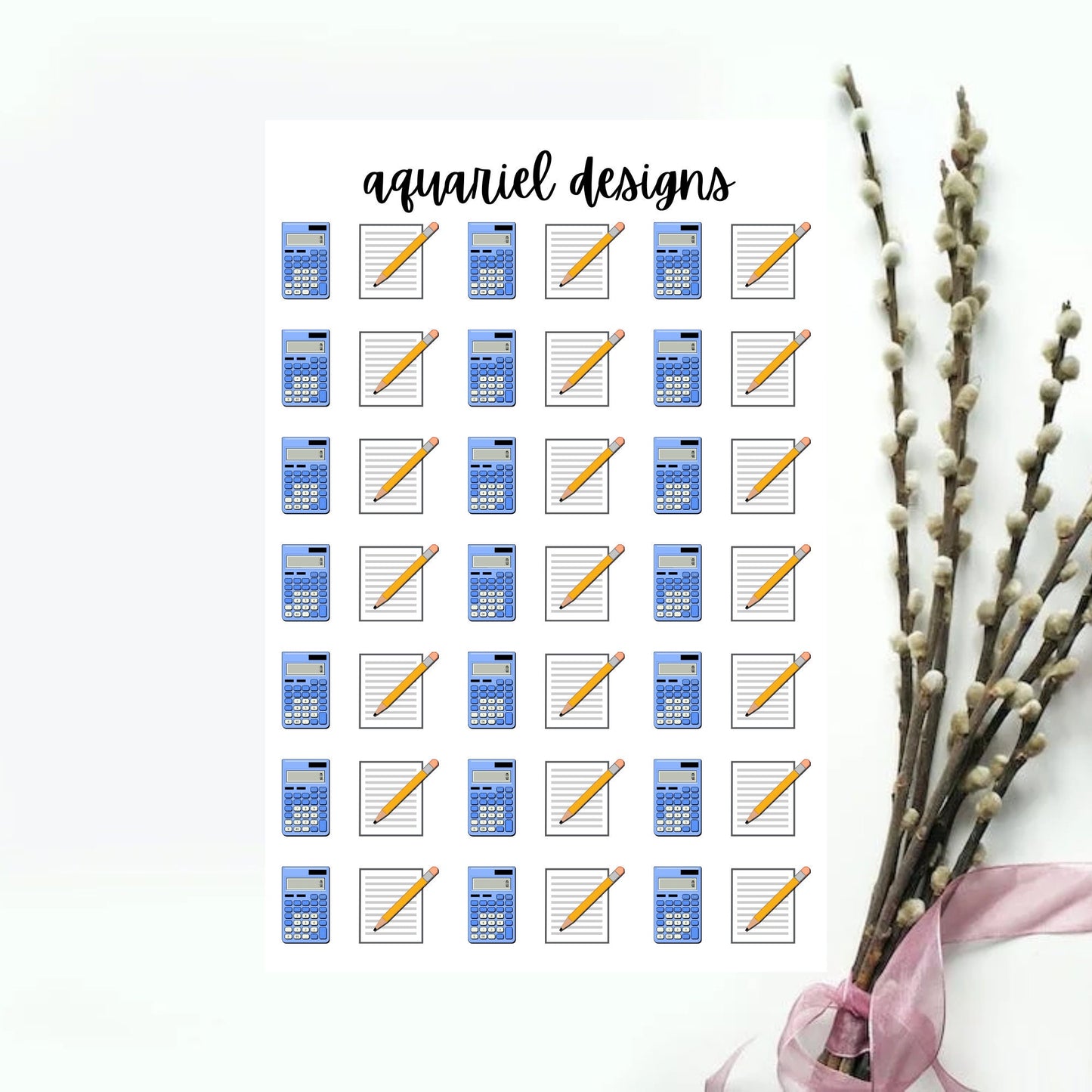 Budget Stickers, Set of 42 Monthly Budgeting Planner Stickers, Budget Bullet Journal Stickers