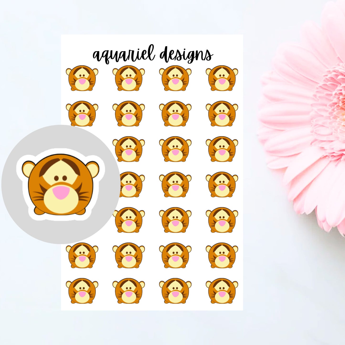 Disney Winnie the Pooh Tsum Tsum Stickers | Planner Stickers | Bullet Journal Stickers