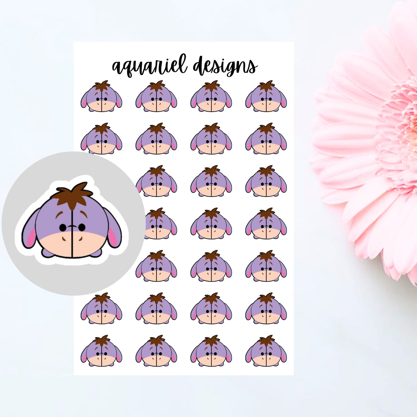 Disney Winnie the Pooh Tsum Tsum Stickers | Planner Stickers | Bullet Journal Stickers